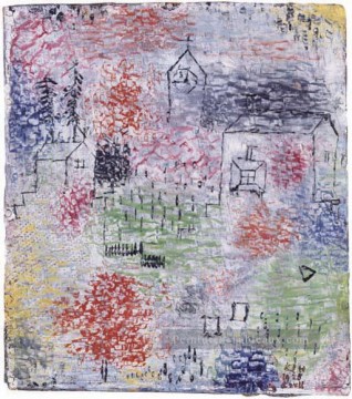  Petit Tableaux - Petit Paysage avec l’église du village Paul Klee